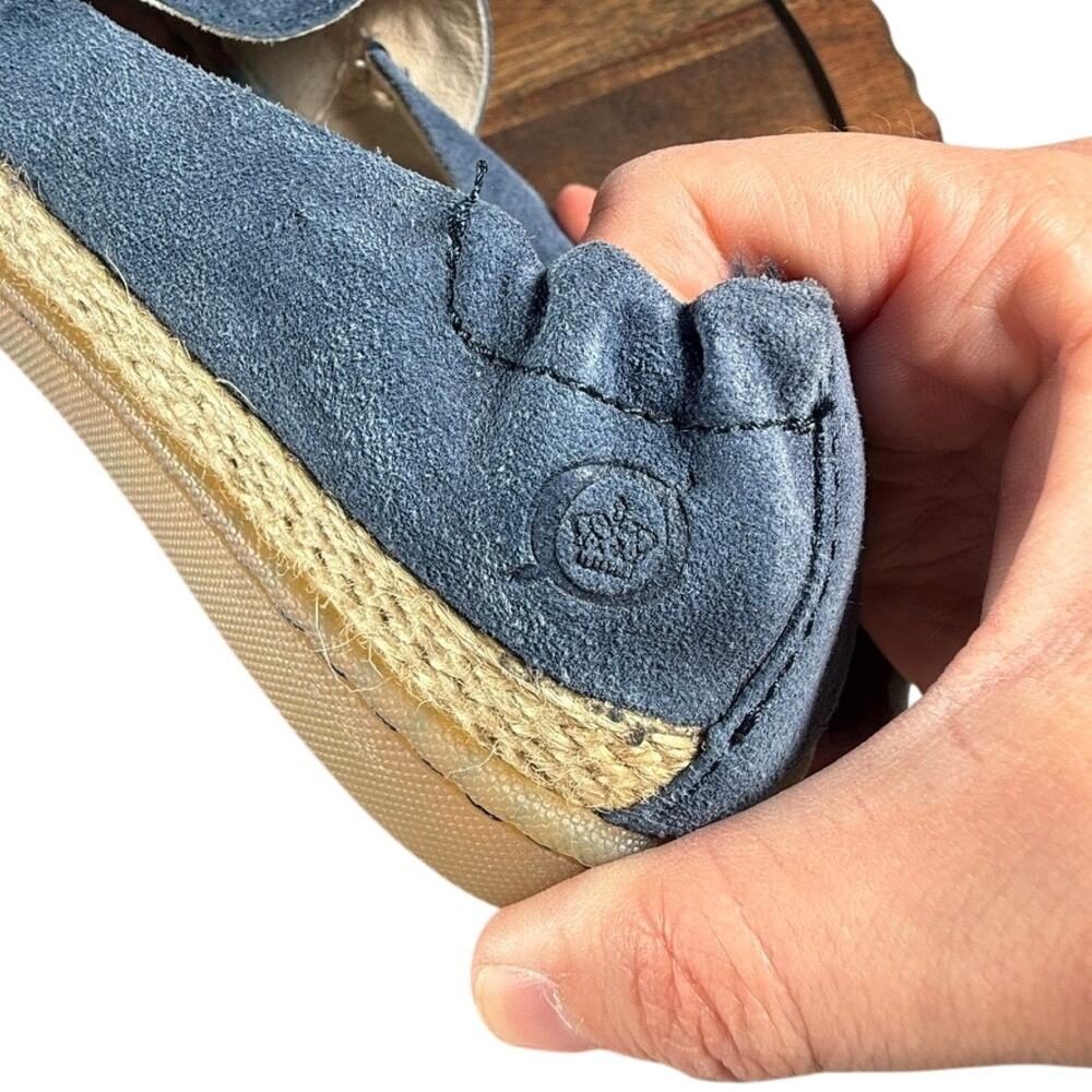 Born Castries Women's Blue Suede Espadrille Slip On Flats Shoes 6M - Picture 11 of 11